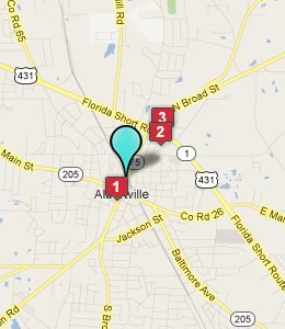 Map of Albertville, AL hotels