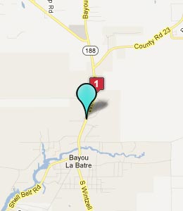 Map of Bayou La Batre, AL hotels