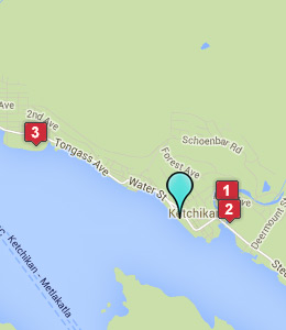 Map of Ketchikan, AK hotels