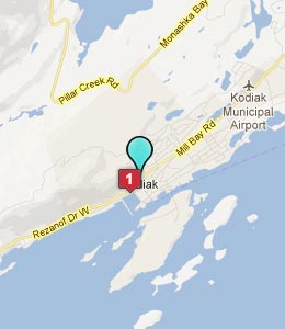 Map of Kodiak, AK hotels
