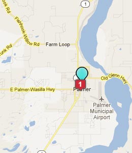 Map of Palmer, AK hotels