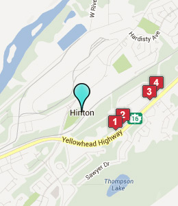 Map of Hinton, AB hotels