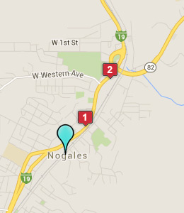 Map of Nogales, AZ hotels