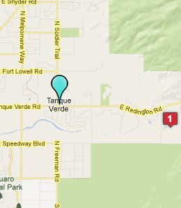 Map of Tanque Verde, AZ hotels
