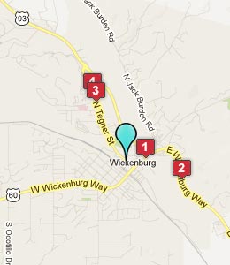 Map of Wickenburg, AZ hotels