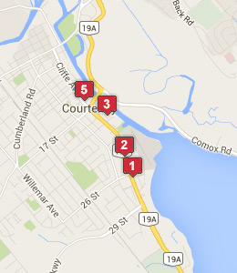 Map of Comox, IN hotels
