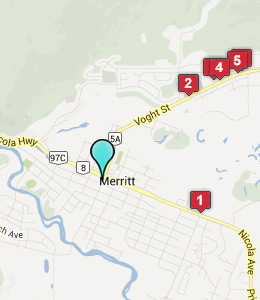 Map of Merritt, BC hotels