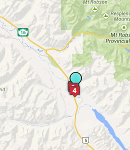 Map of Valemount, BC hotels