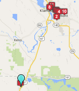 Map of Dorris, CA hotels