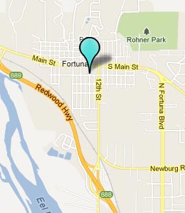 Map of Fortuna, CA hotels