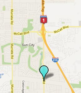 Map of Menifee, CA hotels