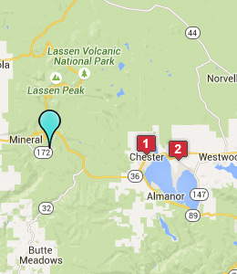 Map of Mill Creek, CA hotels