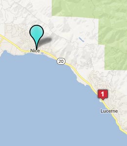 Map of Nice, CA hotels