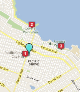 Map of Pacific Grove, IN hotels