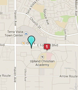 Map of Rancho Cucamonga, CA hotels