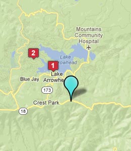 Map of Skyforest, CA hotels