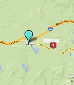 Map of Soda Springs, CA hotels