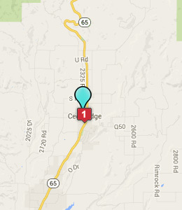 Map of Cedaredge, CO hotels