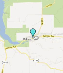 Map of Dolores, CO hotels