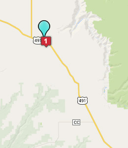 Map of Dove Creek, CO hotels