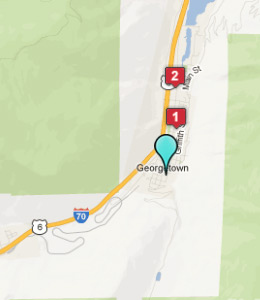 Map of Georgetown, CO hotels