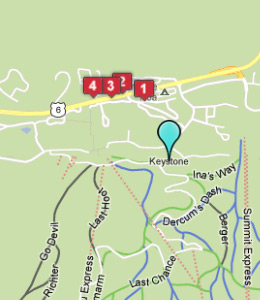 Map of Keystone, CO hotels
