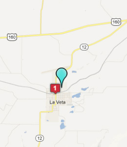 Map of La Veta, CO hotels