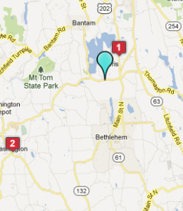 Map of Morris, CT hotels