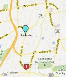 Map of Plantsville, CT hotels