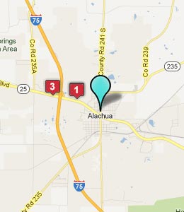 Map of Alachua, FL hotels