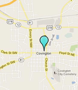 Map of Covington, GA hotels