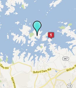 Map of Lake Lanier Islands, GA hotels