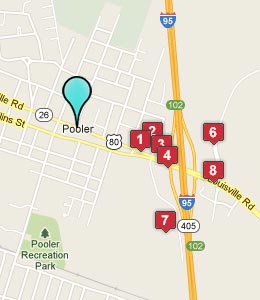 Map of Pooler, GA hotels