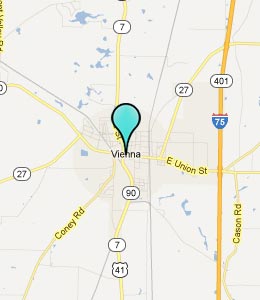 Map of Vienna, GA hotels