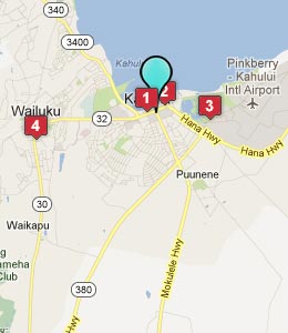Map of Kahului, HI hotels