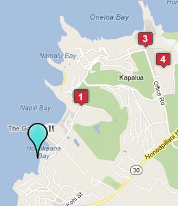 Map of Napili, HI hotels