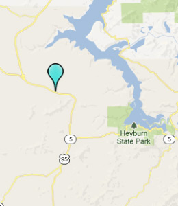 Map of Worley, ID hotels
