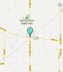 Map of Oakland, IL hotels