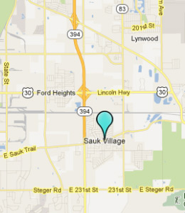 Map of Sauk Village, IL hotels