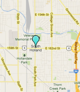 Map of South Holland, IL hotels