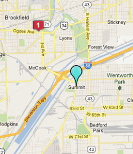 Map of Summit, IL hotels