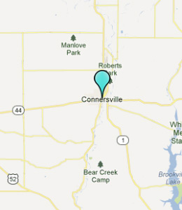 Map of Connersville, IN hotels