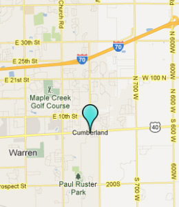 Map of Cumberland, IN hotels