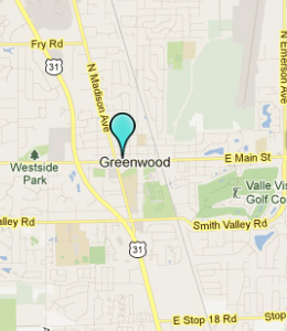 Map of Greenwood, IN hotels
