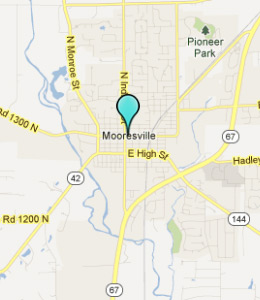 Map of Mooresville, IN hotels