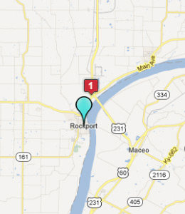 Map of Rockport, IN hotels
