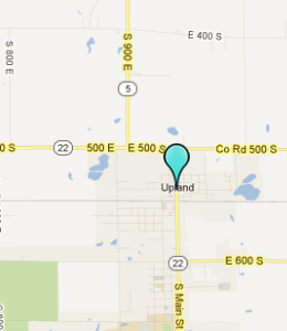 Map of Upland, IN hotels