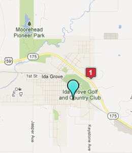 Map of Ida Grove, IN hotels