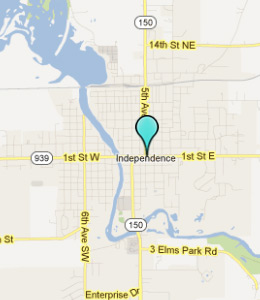 Map of Independence, IN hotels