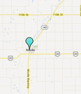 Map of Moville, IN hotels